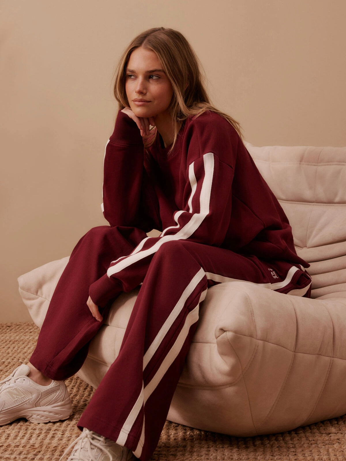 Ceres logo Track Pants - Burgundy