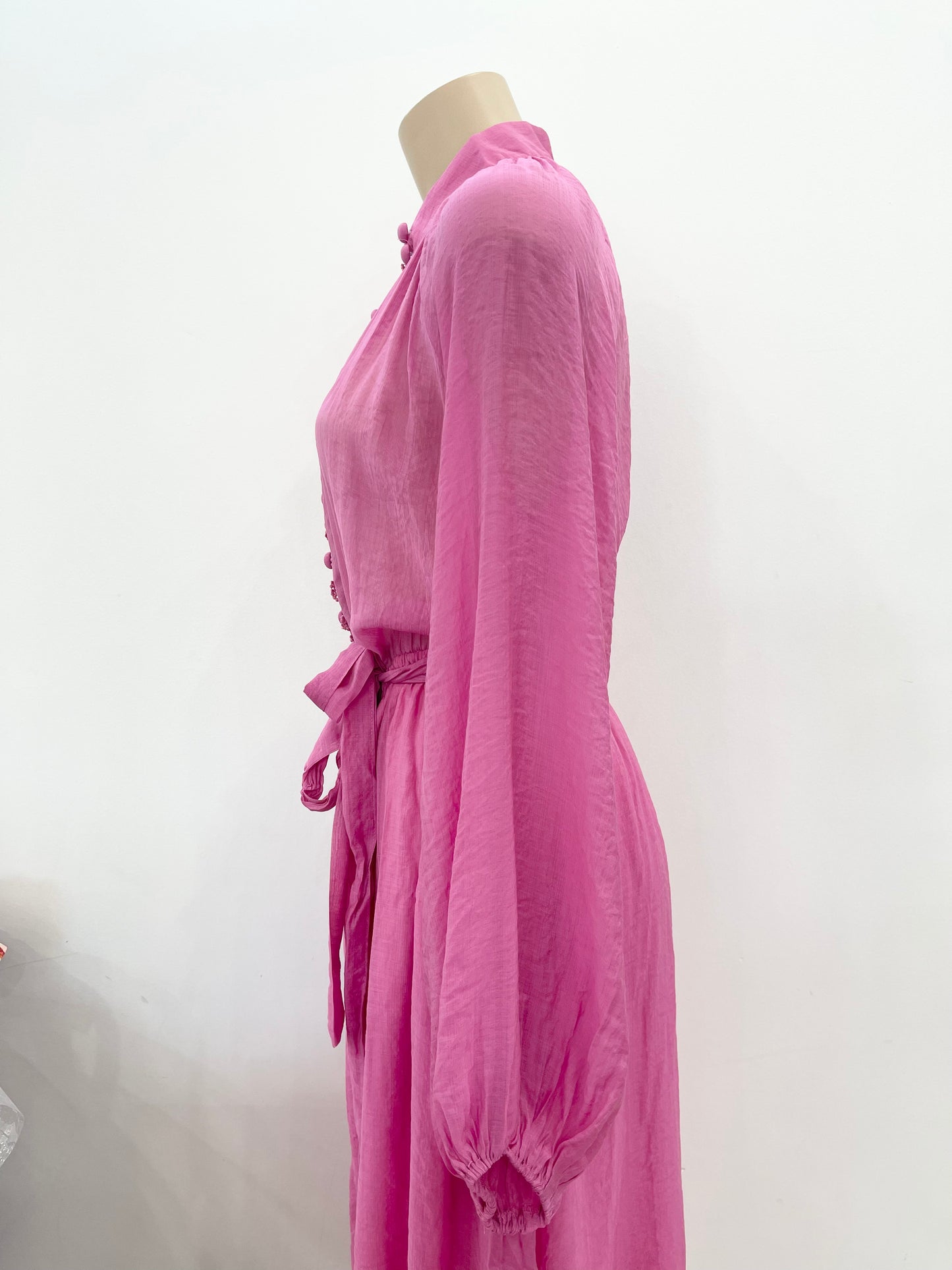 The Edith Midi Dress - Hot Pink