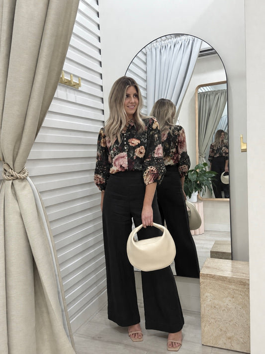 The Iris Shirt | Dark Floral