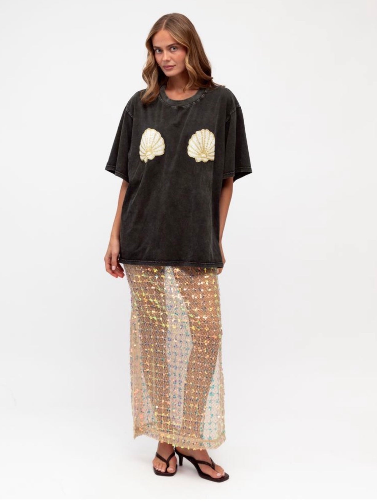 The Shell Tee | Vintage Black
