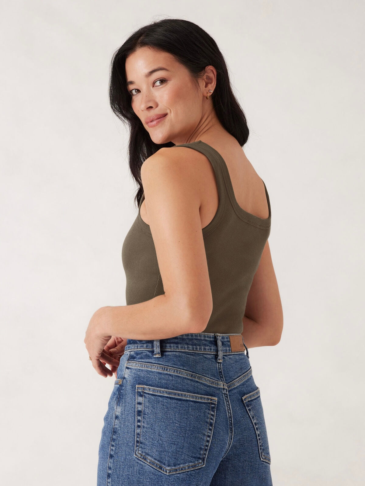 Contour Rib Tank - Olive