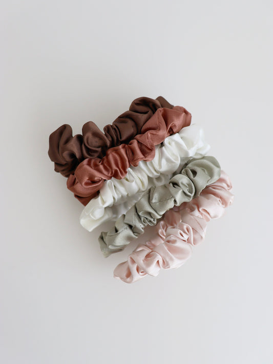 Mini Scrunchie 5 pack set - Leopard