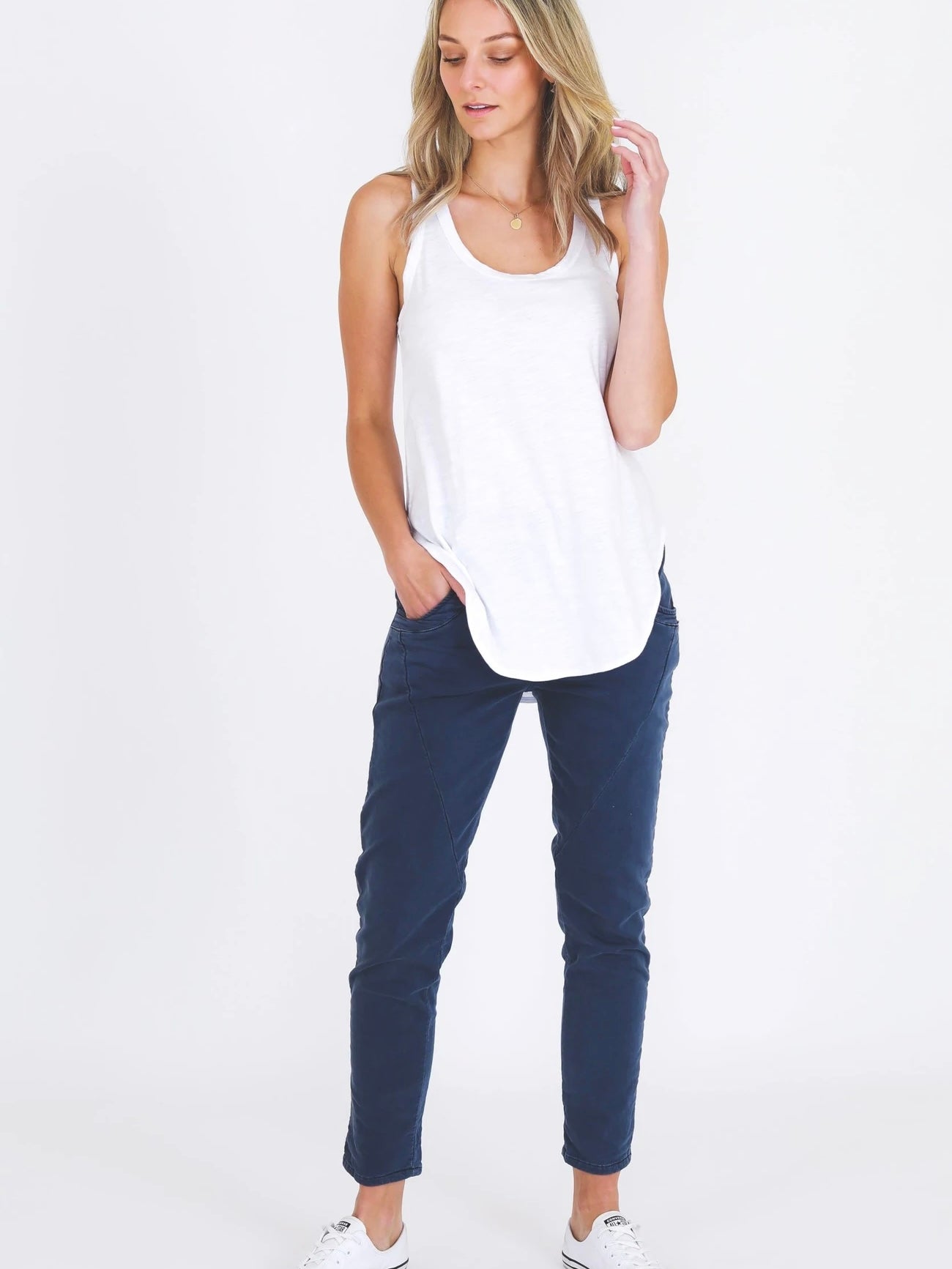 Hamilton 3rd Story Tank - White - WANTED AND WILD