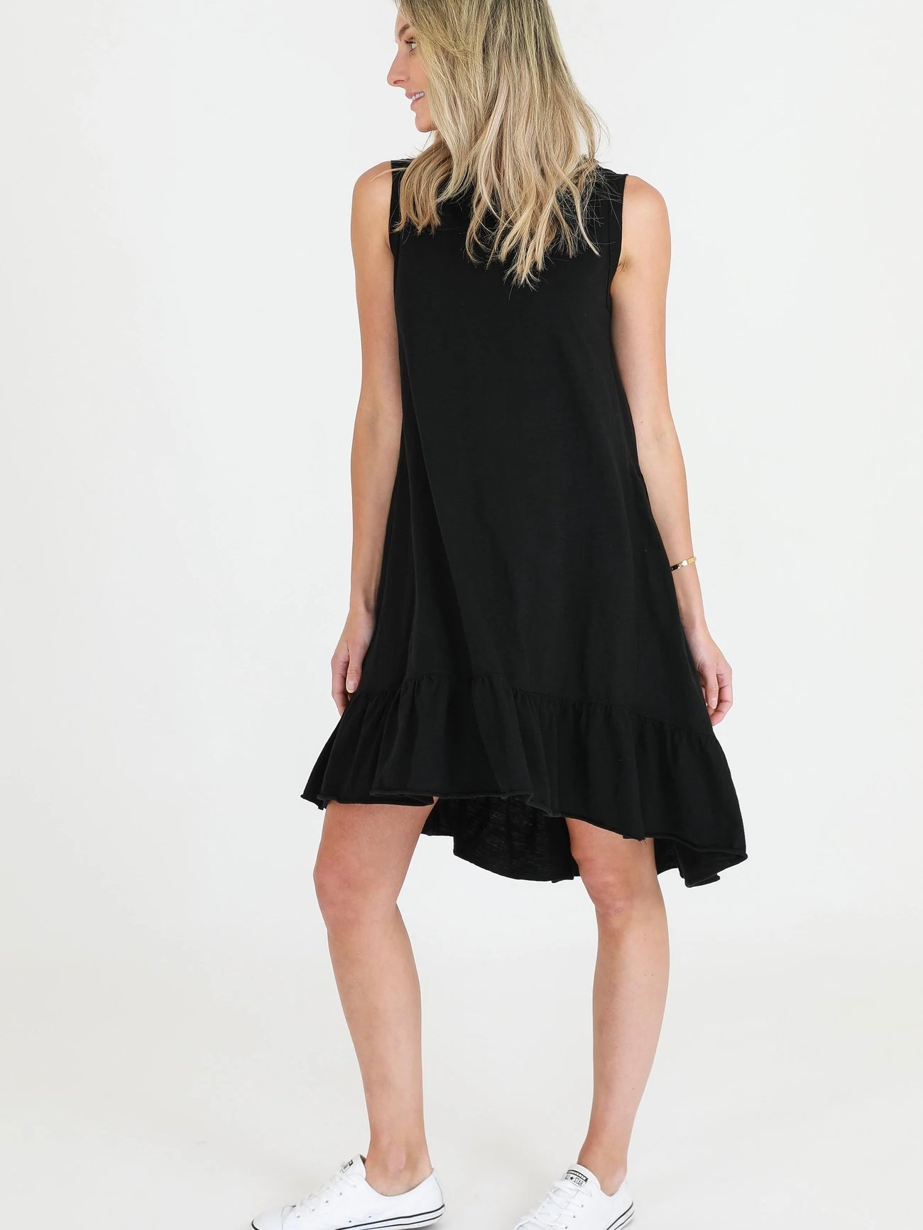 Hillary Tunic Dress - Black - WANTED AND WILD