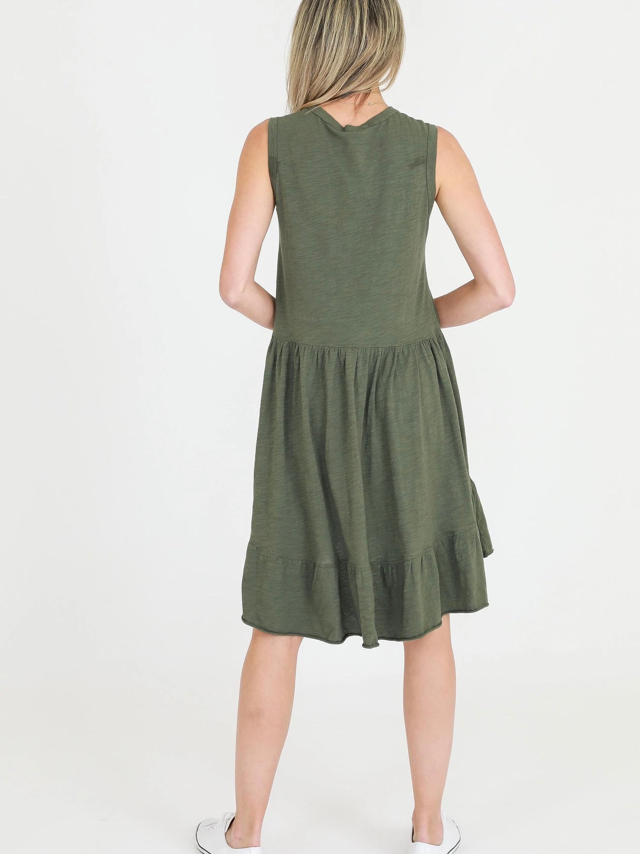 Hillary Tunic Dress - Khaki - WANTED AND WILD