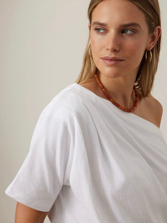 Gabi Off Shoulder Top - White