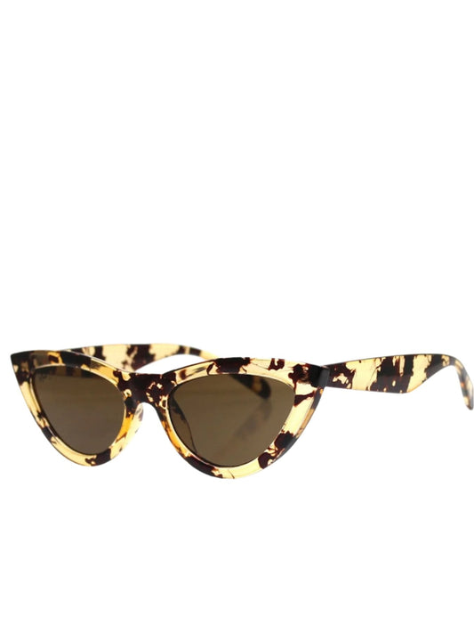 Kiss Kiss Reality Sunglasses - Honey Turtle - WANTED AND WILD