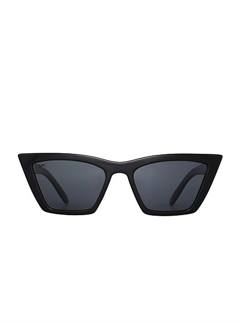 Lizette Reality Sunglasses Polarised - Black - WANTED AND WILD