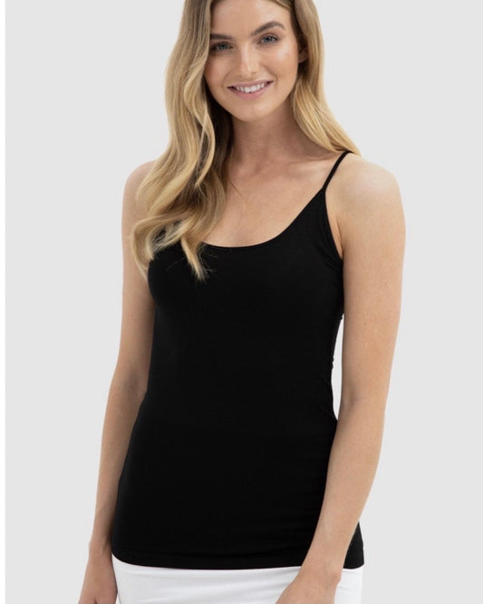 Lucia Cami Bamboo Body - Black - WANTED AND WILD
