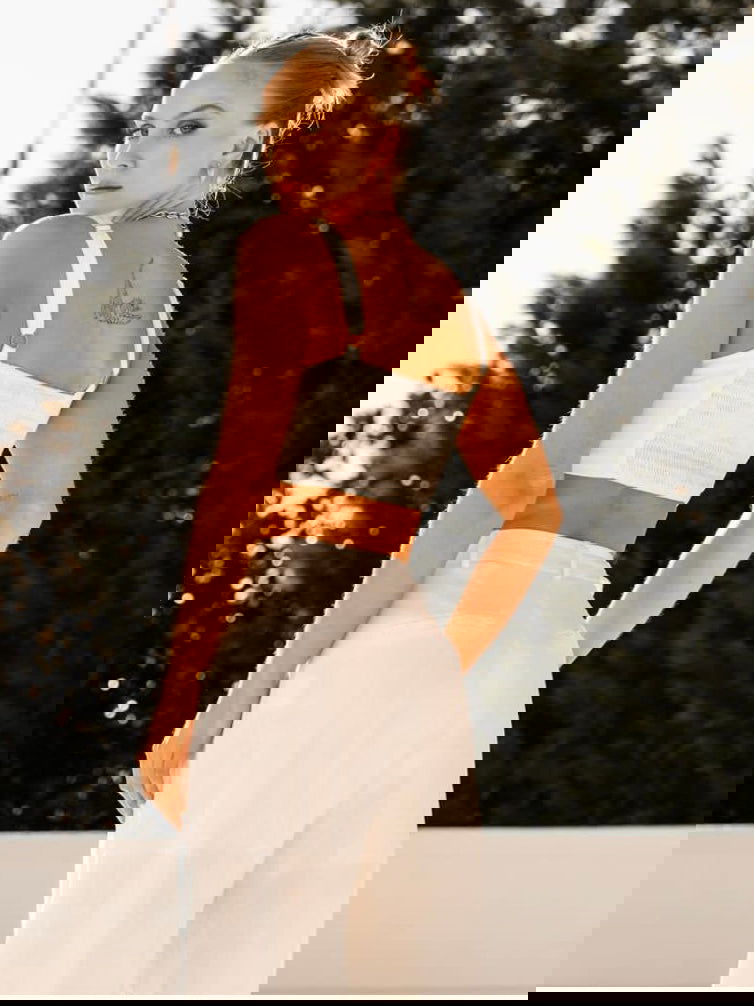 Luna Linen Pants - White - WANTED AND WILD