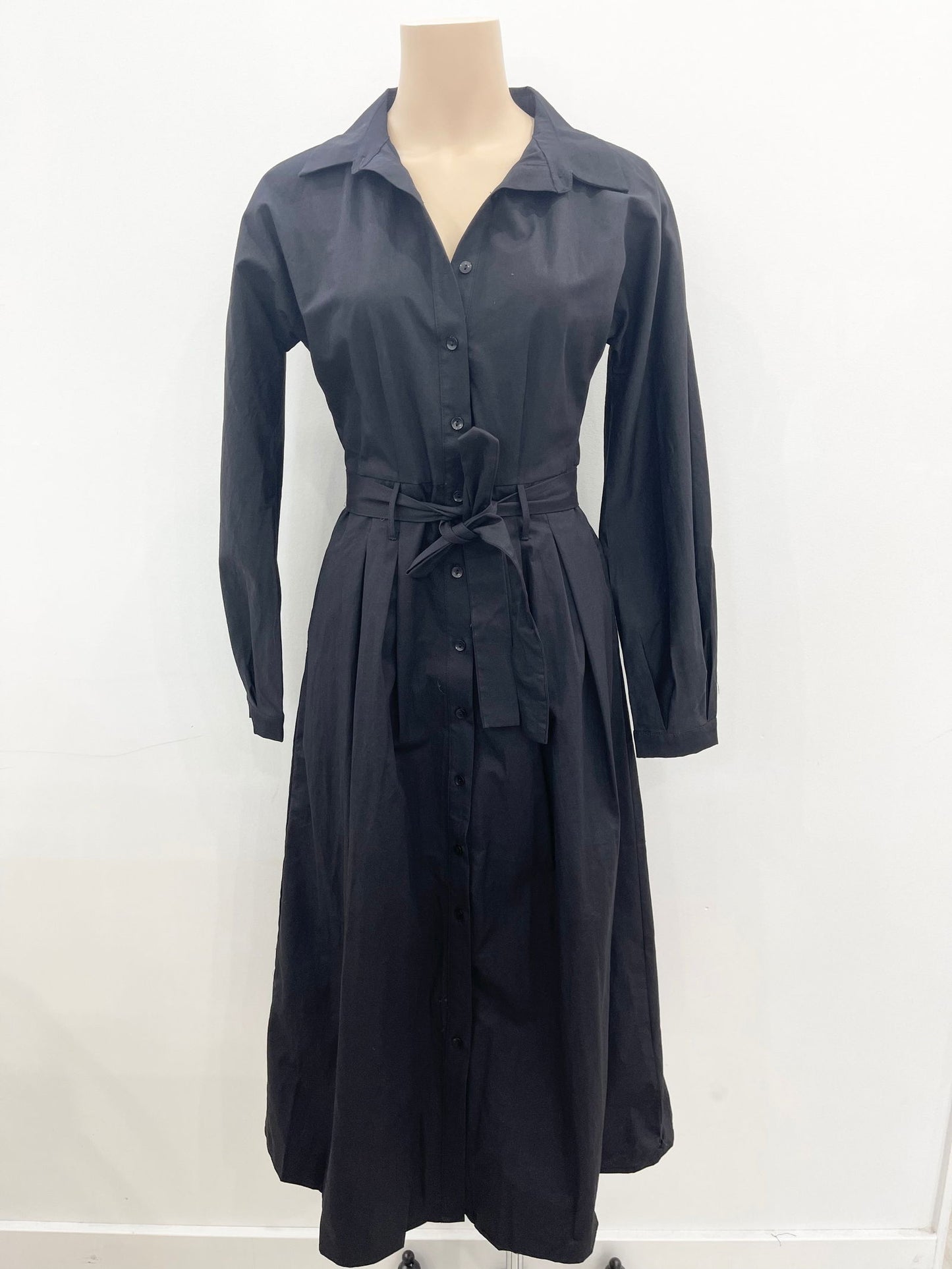 Luna Shirtdress - Black - WANTED AND WILD