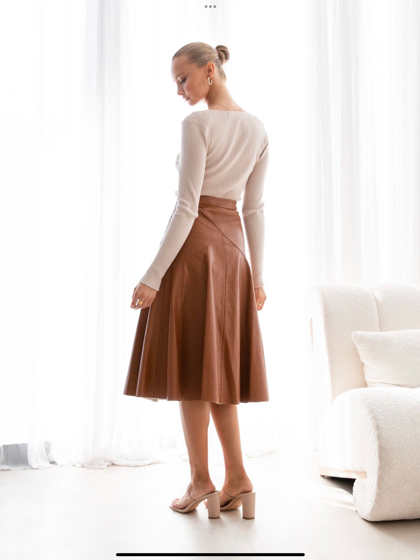 Wanted Midi Skirt - Tan