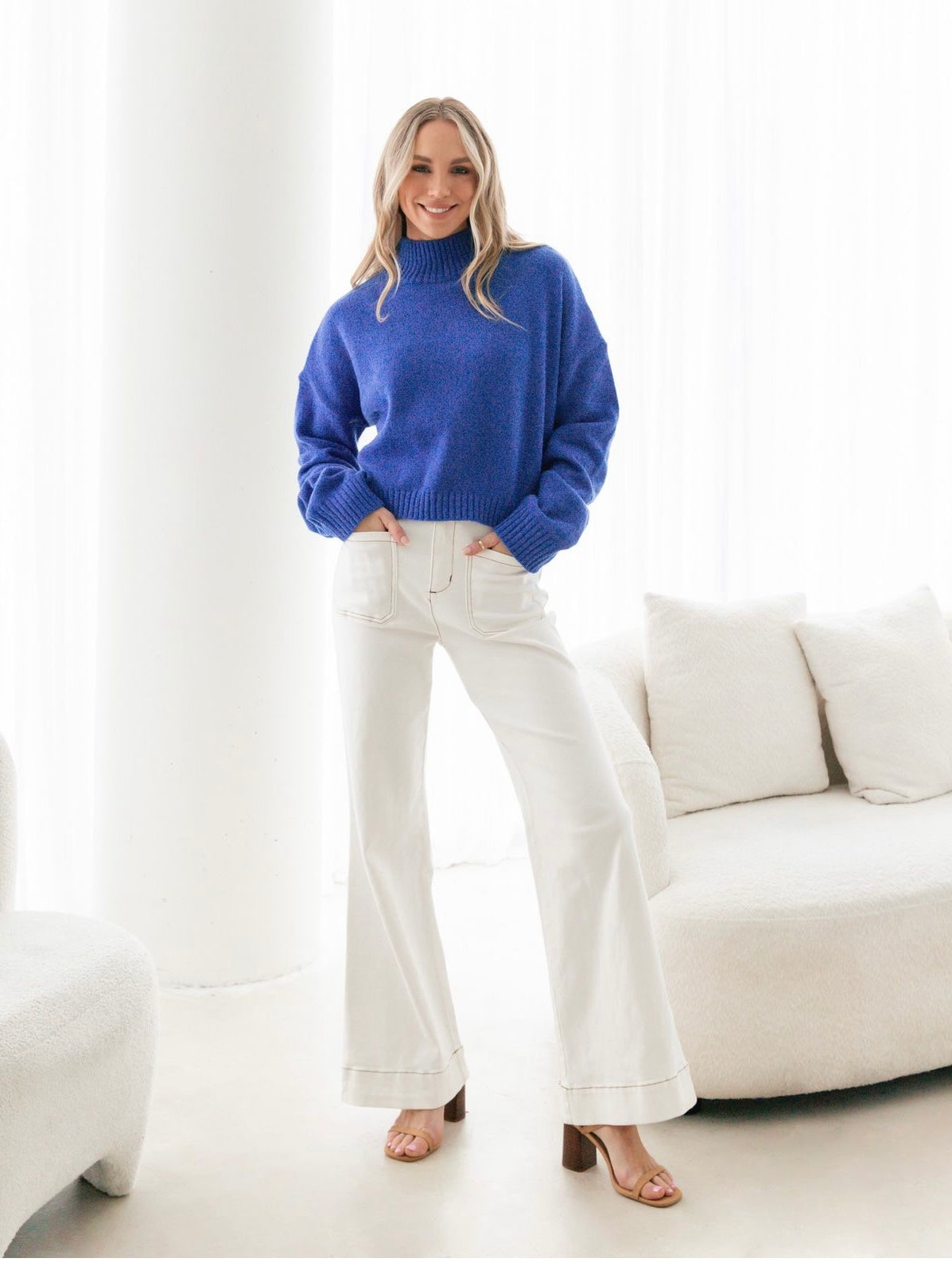 The Eden Jumper Blue