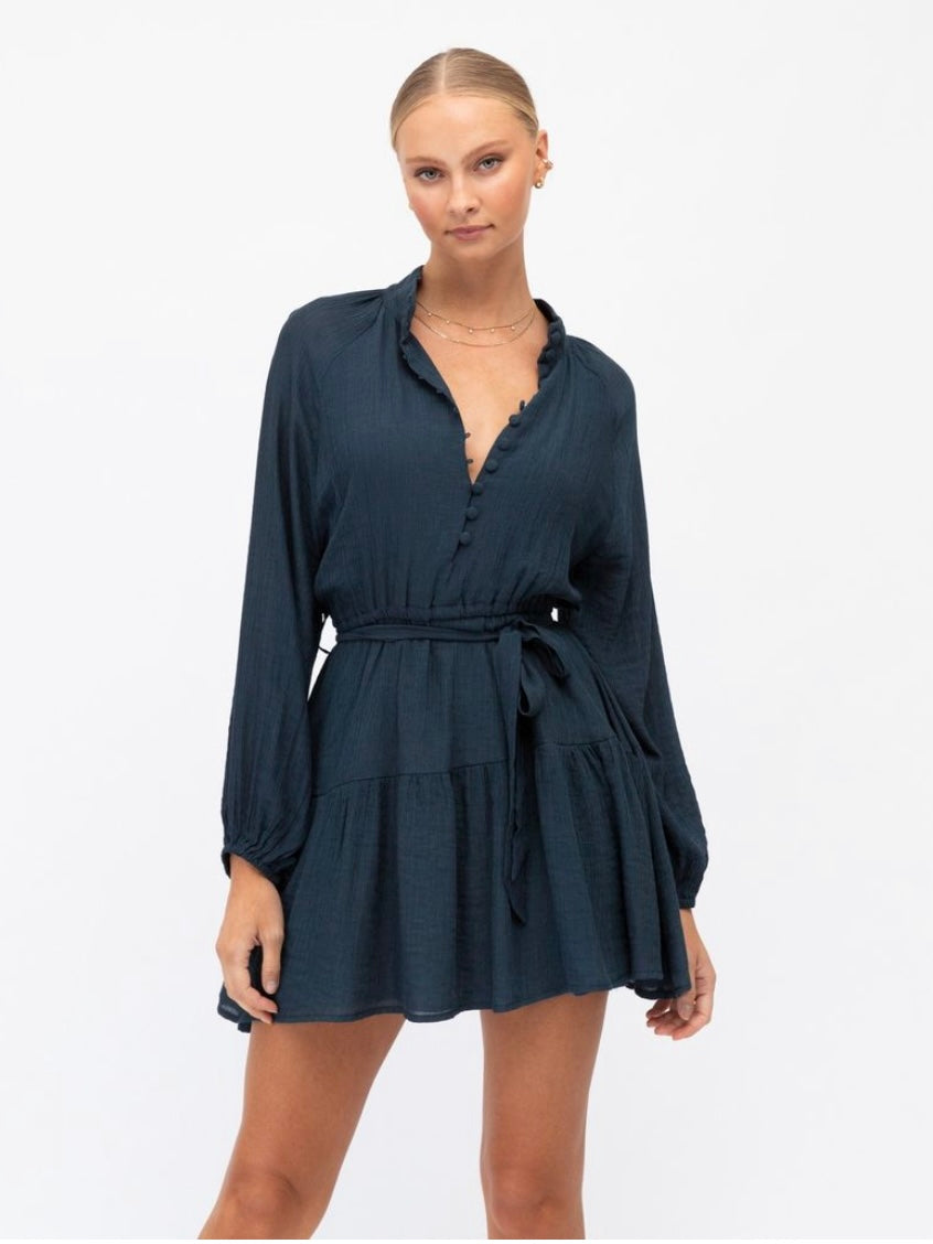 Violet Mini Dress - Navy
