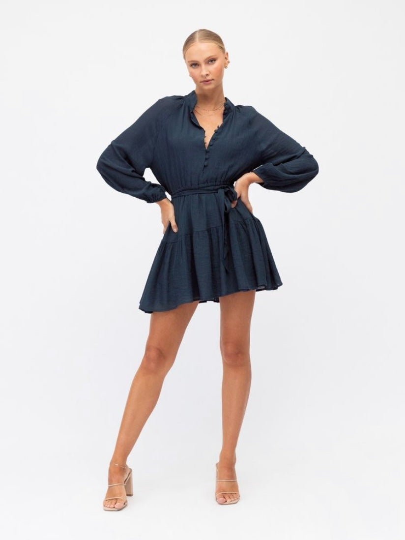 Violet Mini Dress - Navy