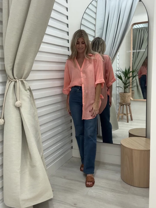 Florence Shirt - Peach