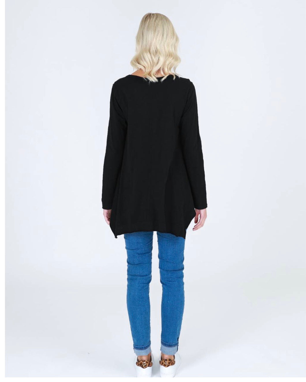 The Willow Long Sleeve Tee - Black