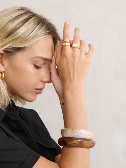 The Angular Cuff Bangle - Multi