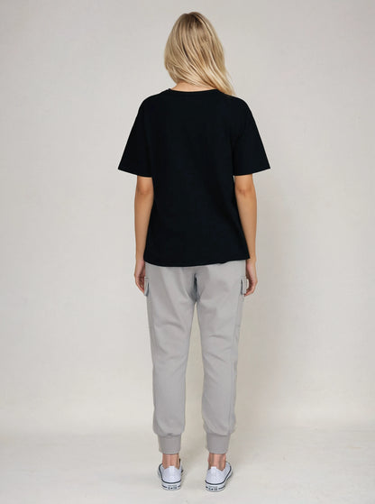 The Carrie Boyfriend Tee - Black