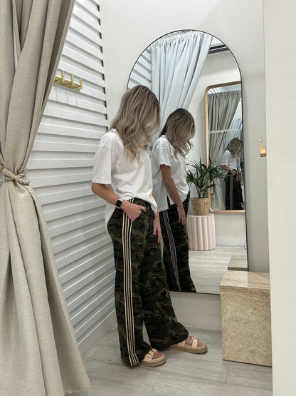 The Stripe Racer Pants - Camouflage