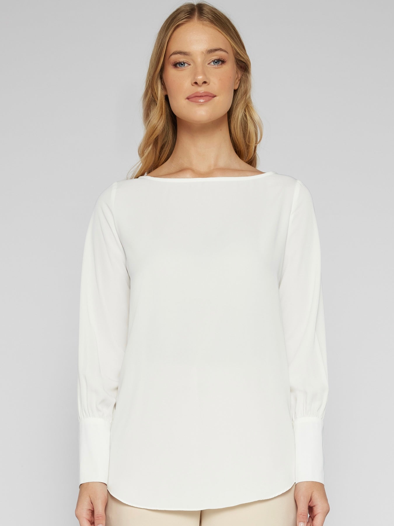 The Lacey Long Sleeve Blouse - White