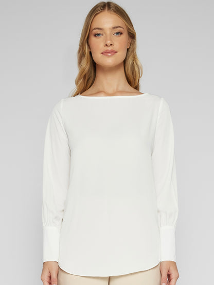 The Lacey Long Sleeve Blouse - White