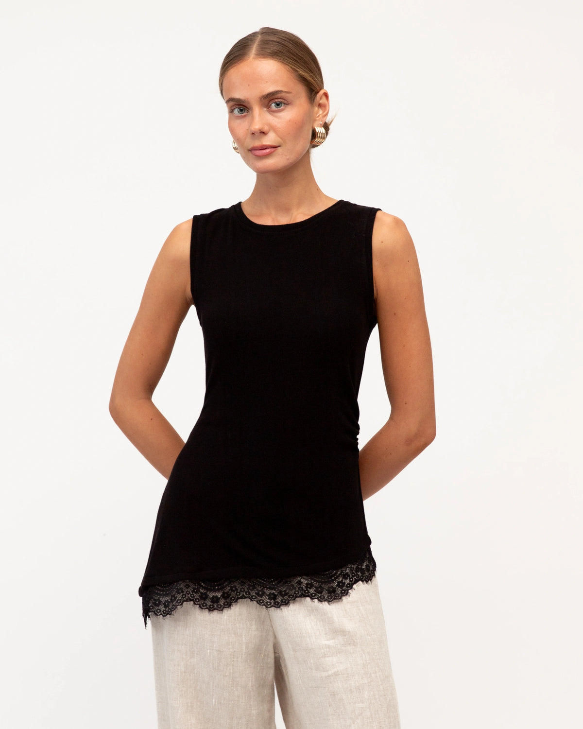 The Veronica Knit Top - Black