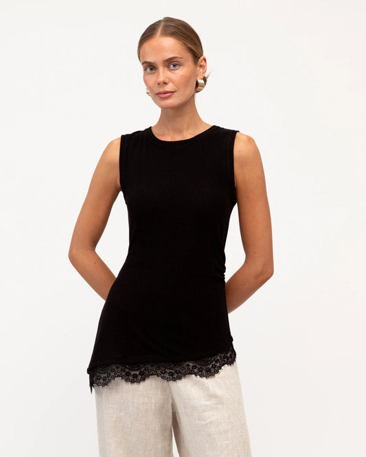 The Veronica Knit Top - Black