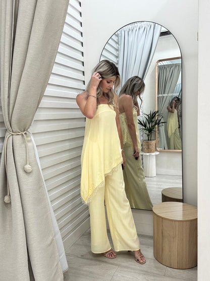 The Maeve Pants Set - Yellow