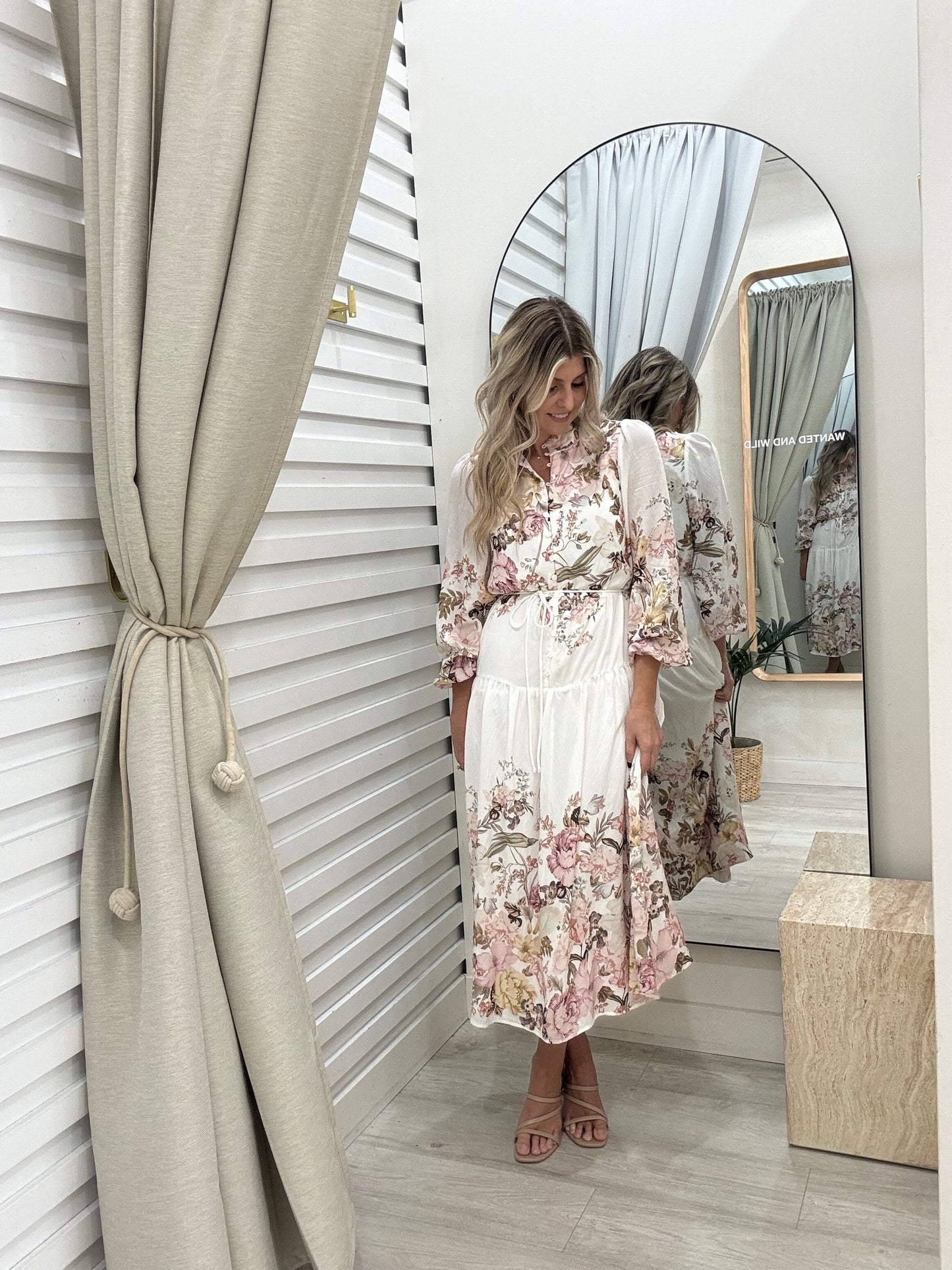 The Neva Dress - White Floral