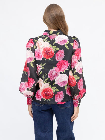 The Lily Long Sleeve Blouse - Floral
