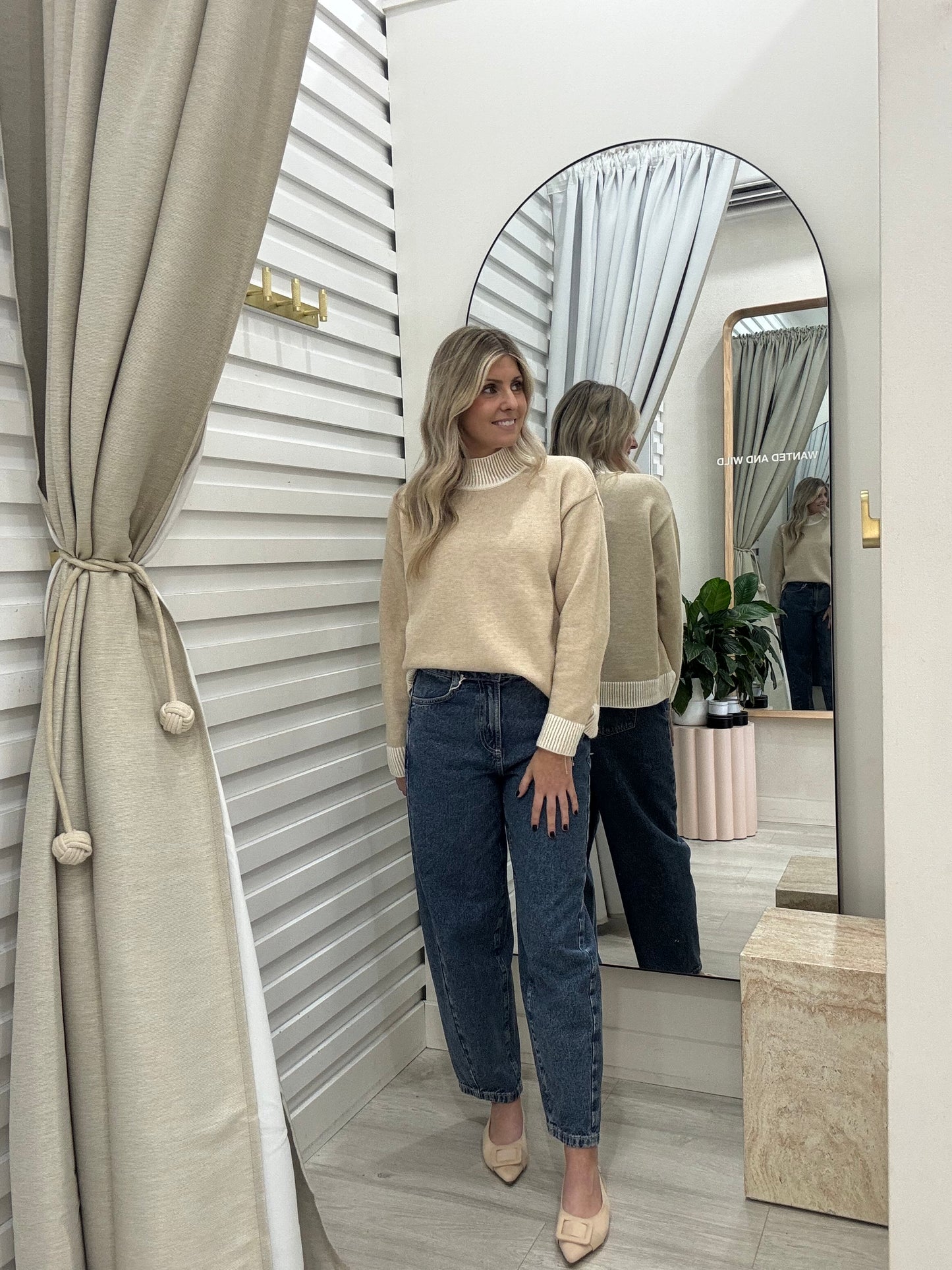The Harper Knit Jumper | Beige