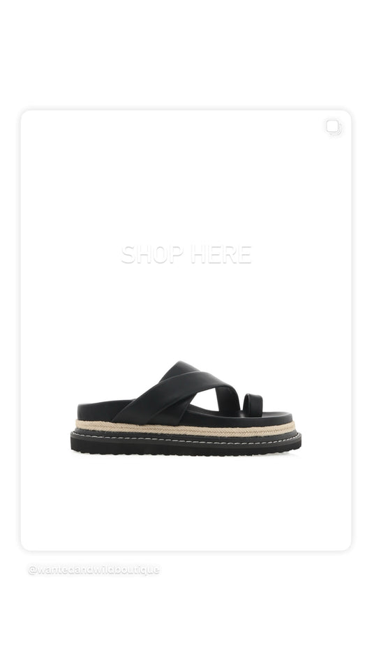 Armas Plaltform Slides- Black
