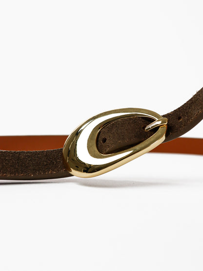 The Celina Leather Belt - Olive