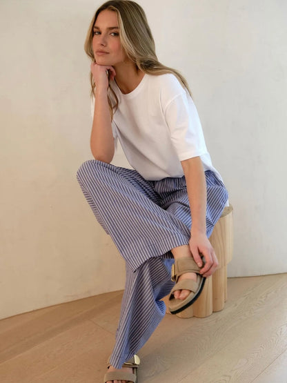 Stevie Slouchy Tee - White