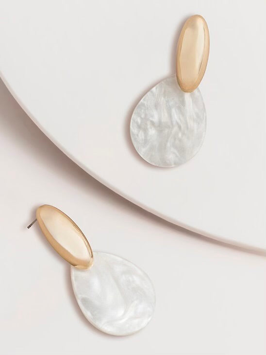 Misty Acetate Teardrop Earring