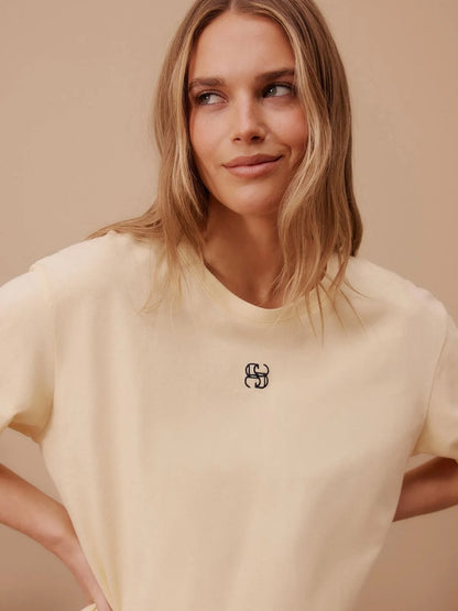 Stevie Slouchy Tee - Sunny Yellow