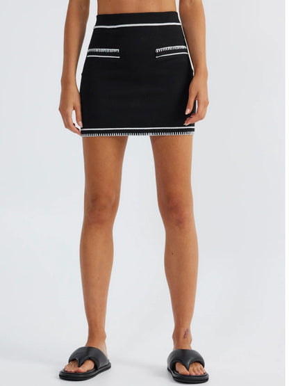 Sndys The Label Beverly Mini Skirt - Black