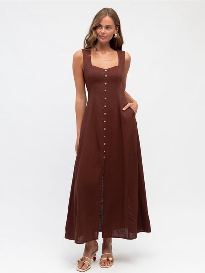The Verity Dress - Chocolate