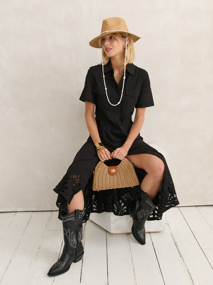 The Maggie Summer Straw  Bag - Tan