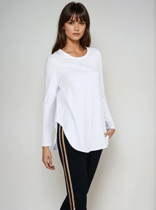 Scarlett Long Sleeve Tee - White