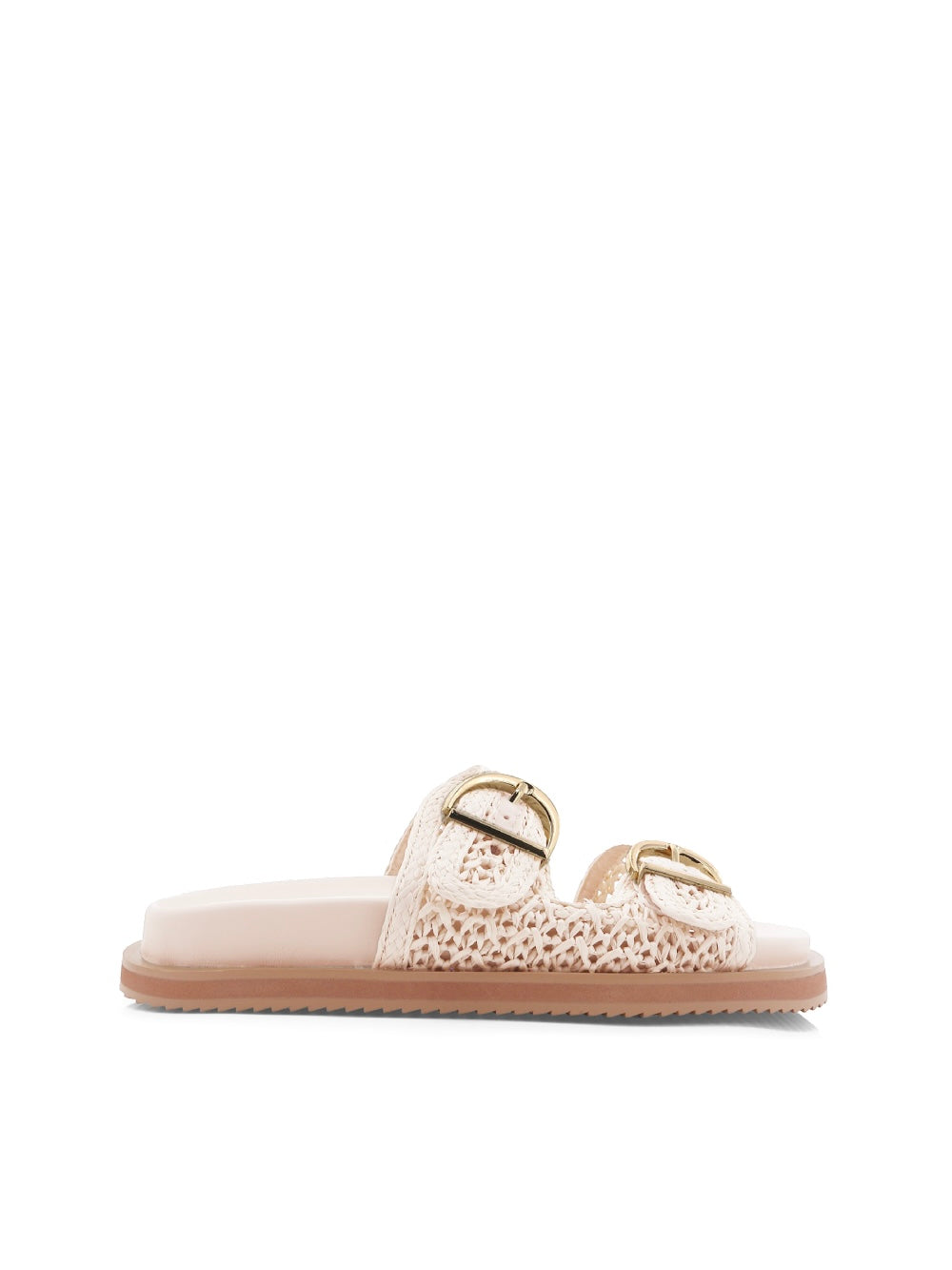 Topanga Slides-Cream Raffia