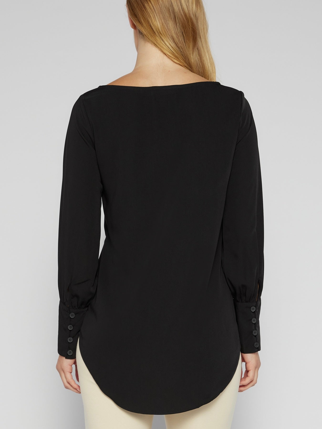 The Lacey Long Sleeve Blouse - Black