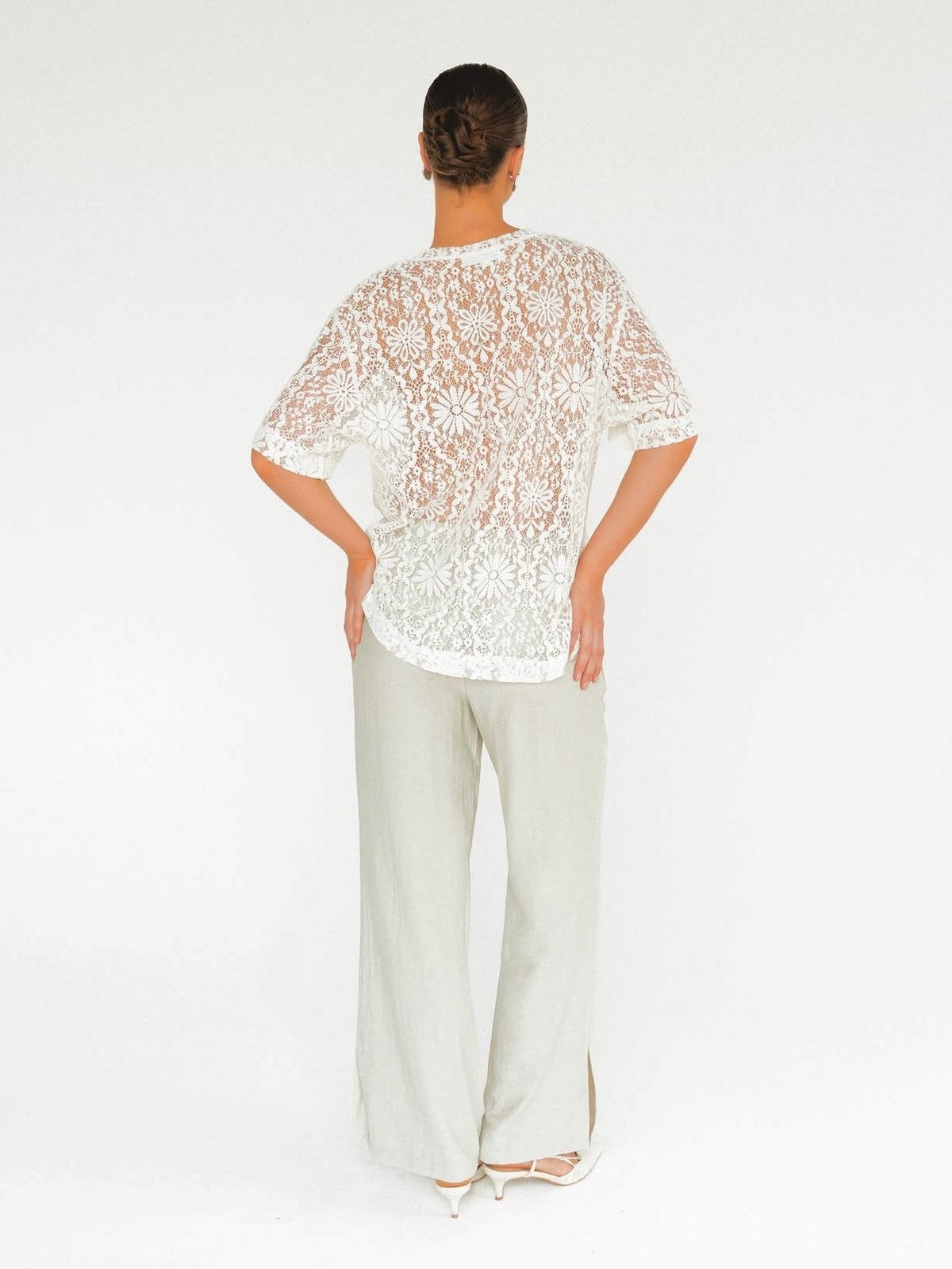 The Lace Tee | White