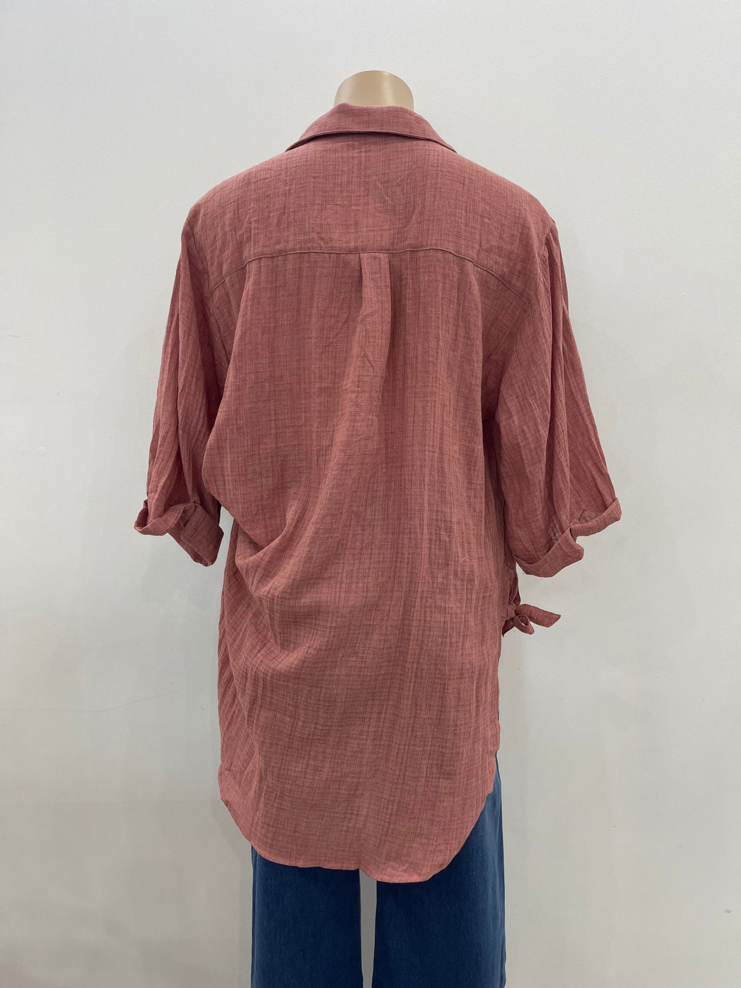 Florence 3/4 Sleeve Shirt -  Rosewood - WANTED AND WILD