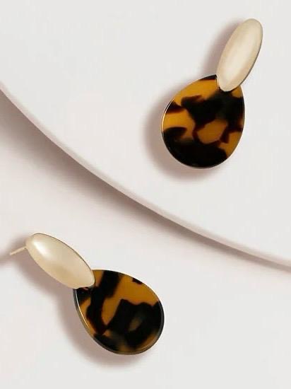 Misty Acetate Teardrop Earring