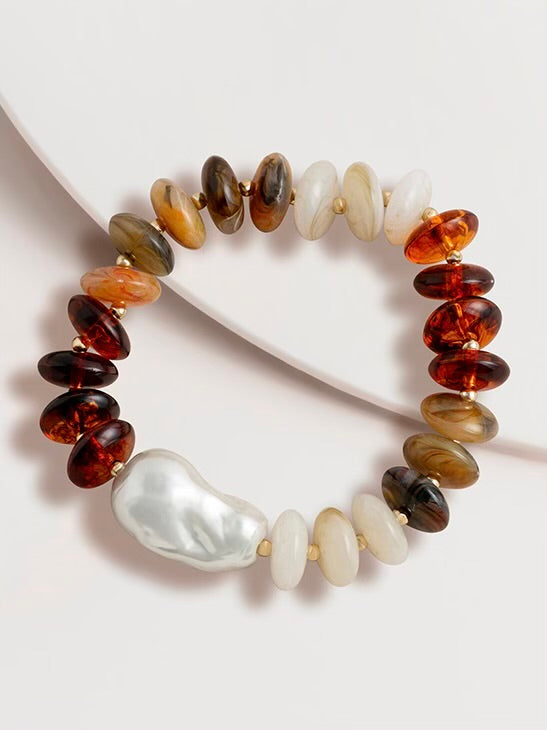 The Ocean Beaded Bracelet - Natural