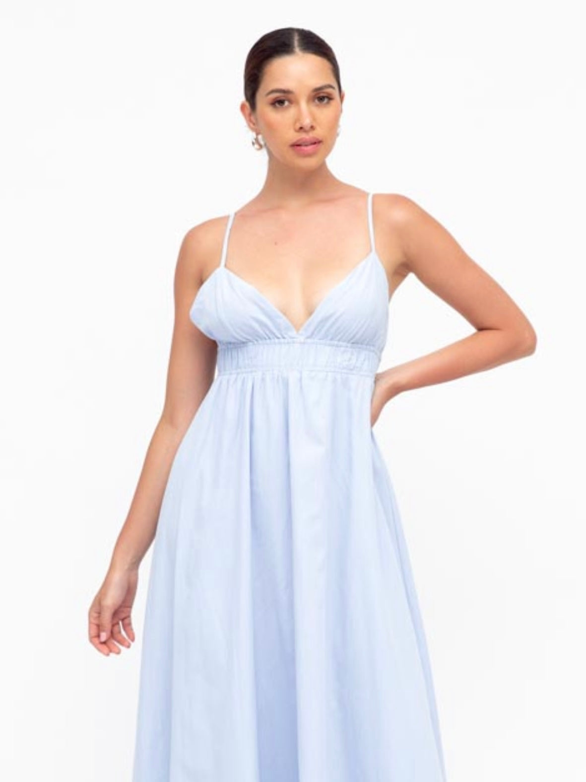 The Santorini Maxi Dress -  Pale Blue