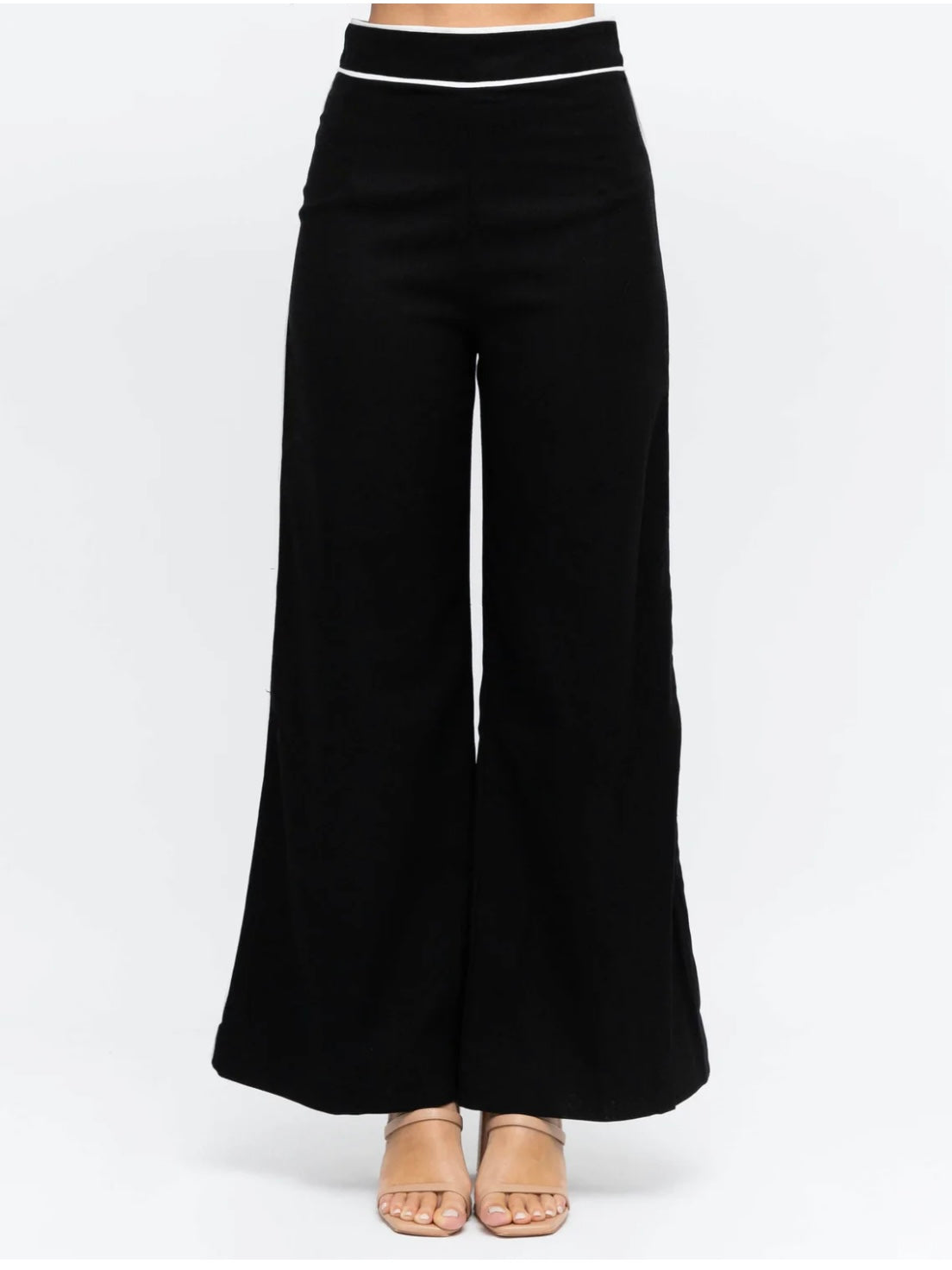 The Terence Stripe Pants - Black and White