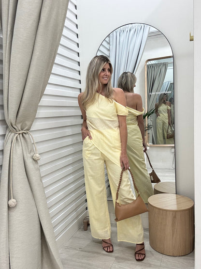 The Adorne Pants Set - Buttercup